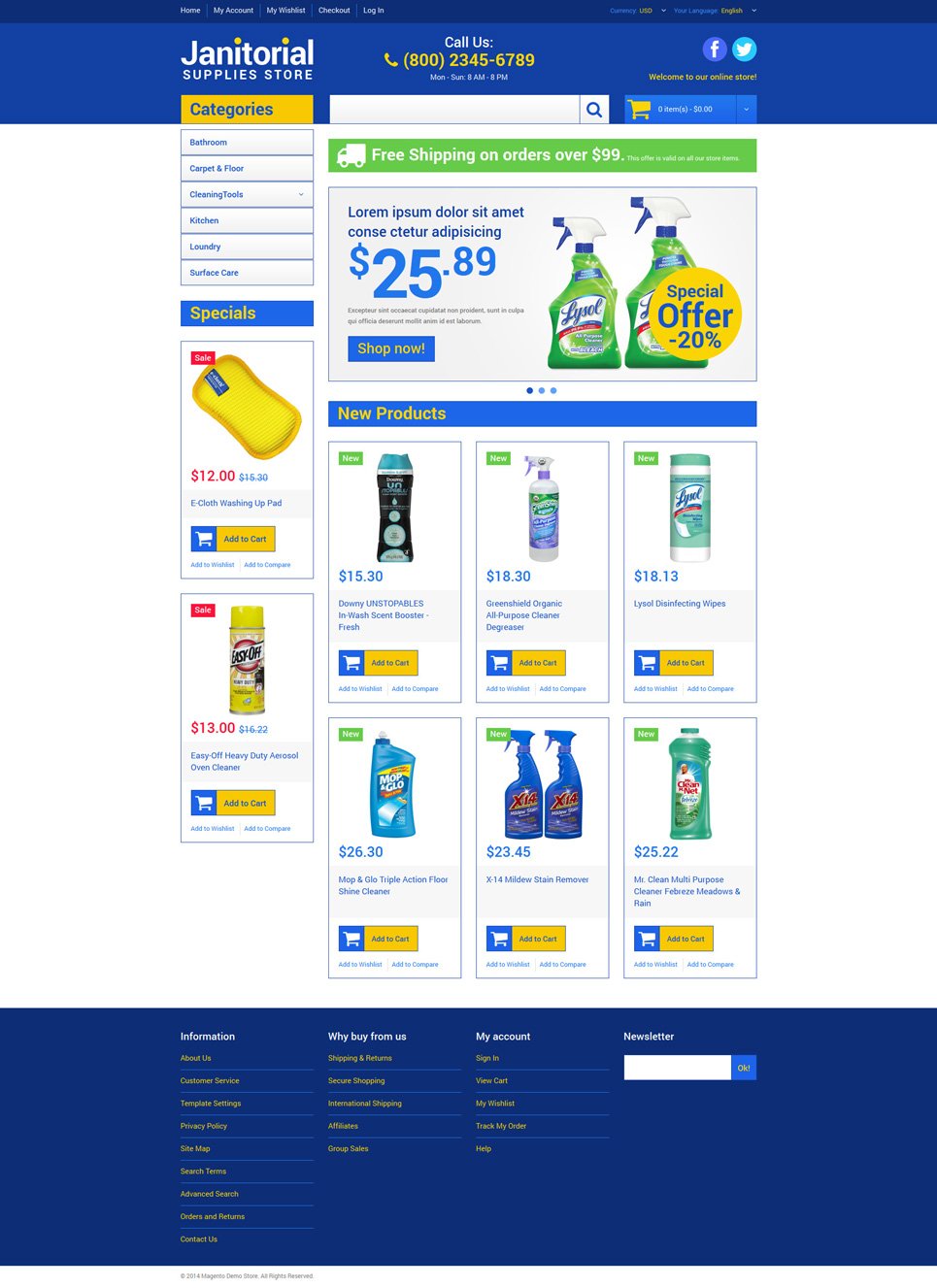 Cleaning Supplies Store Magento Theme New Screenshots BIG