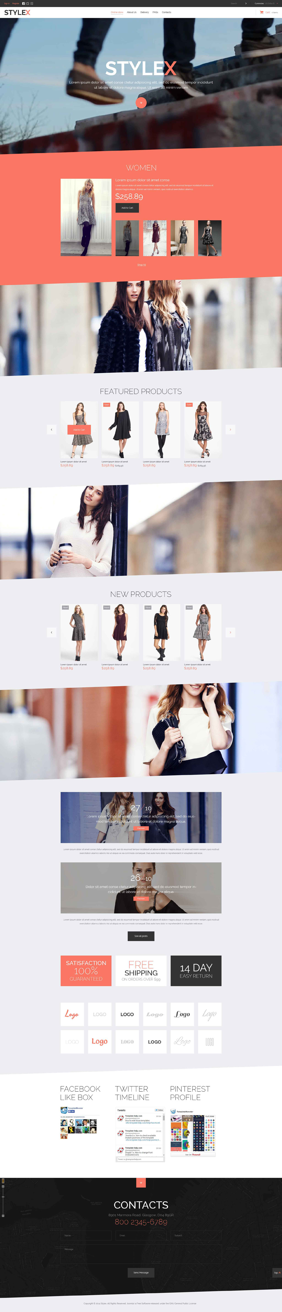 Fashion Store Responsive VirtueMart Template New Screenshots BIG