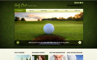 Golf Responsive Joomla Template