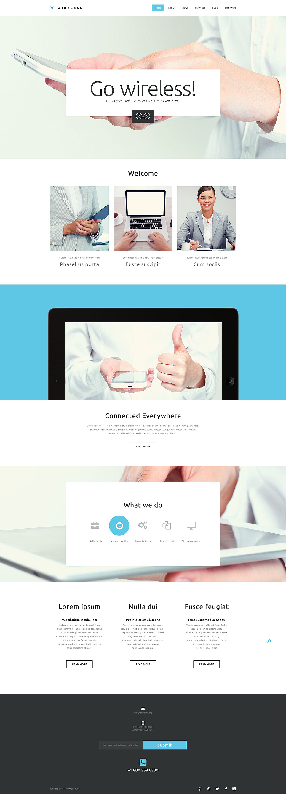 Internet Responsive Website Template New Screenshots BIG