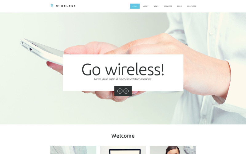 Internet Responsive Website Template