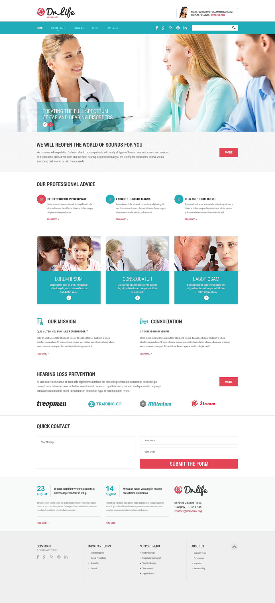 Medical Responsive Website Template New Screenshots BIG