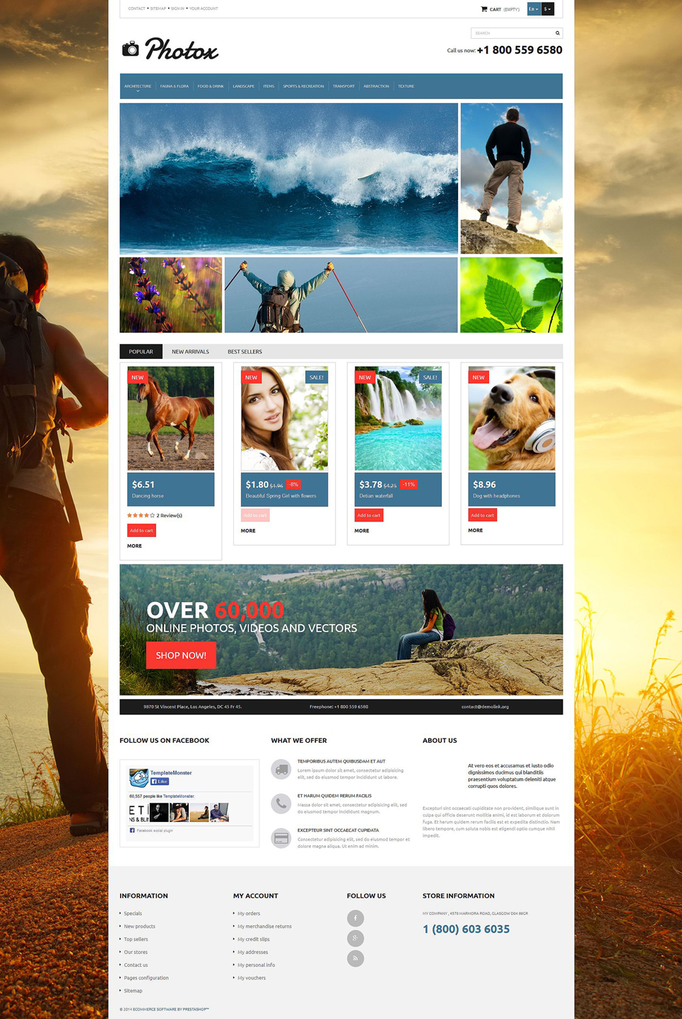 Photo and Video PrestaShop Theme New Screenshots BIG