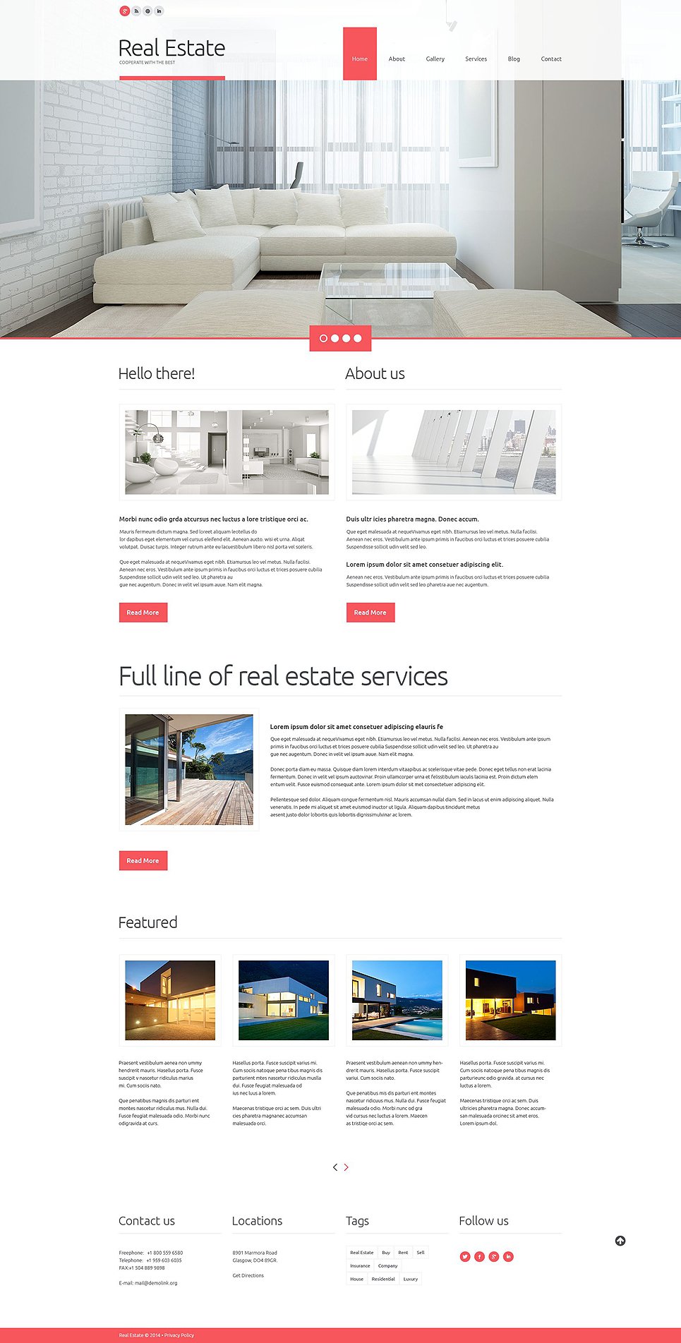 Real Estate Agency Responsive WordPress Theme New Screenshots BIG