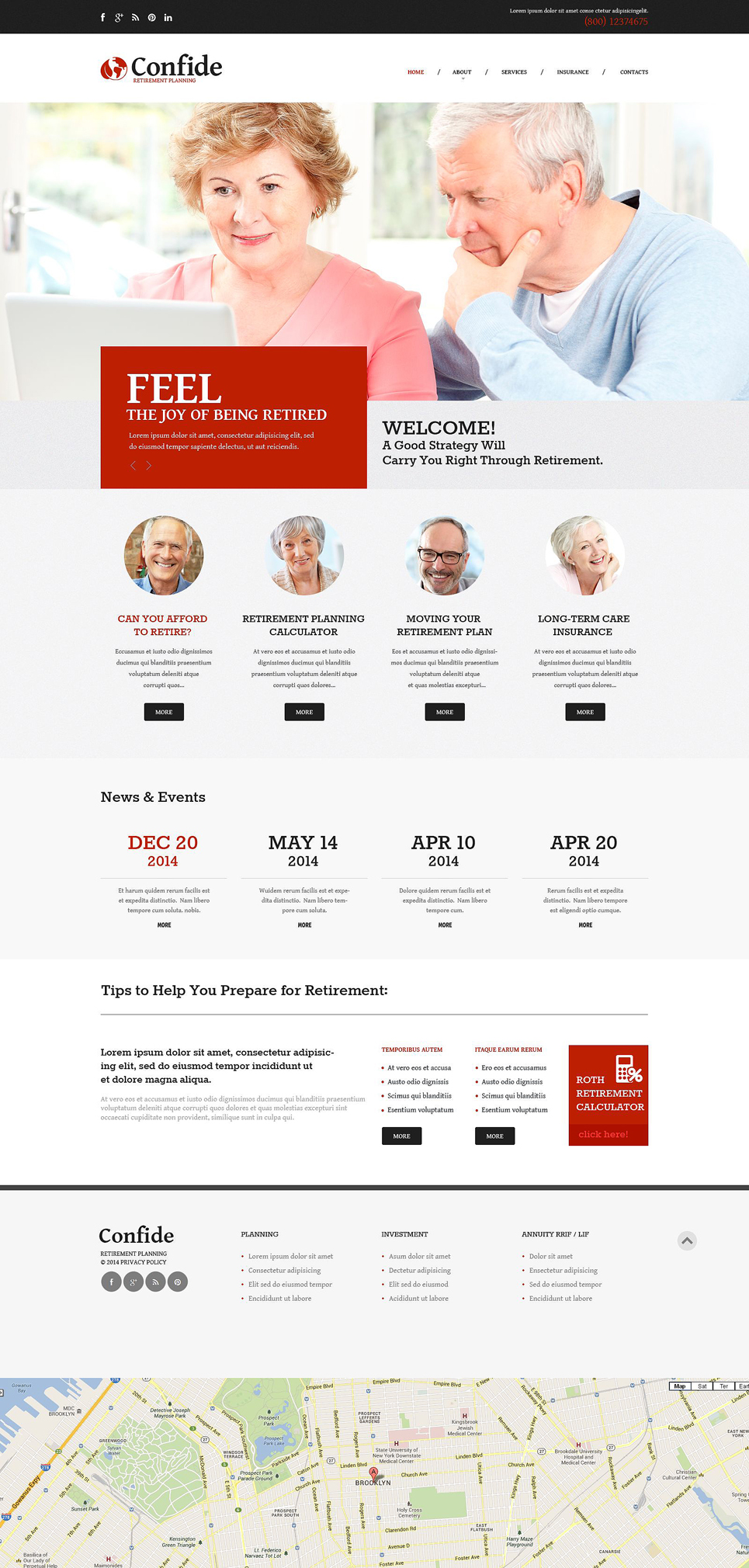 Retirement Planning Responsive Website Template New Screenshots BIG