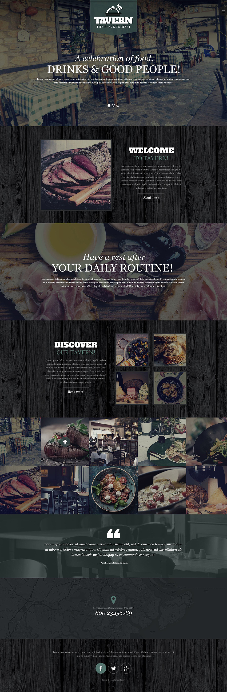 Tapas Restaurant Responsive Website Template New Screenshots BIG