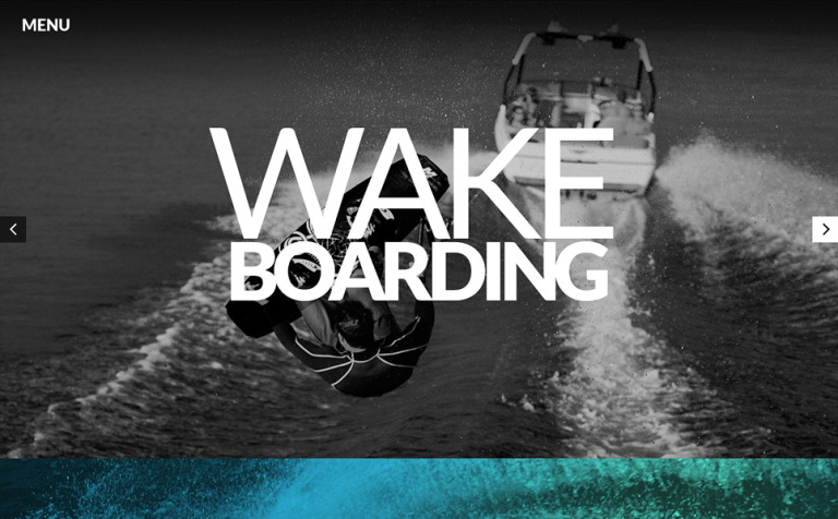 Wakeboarding Parallax Website Theme Big Screenshot Wakeboarding Responsive Website Template New Screenshots BIG