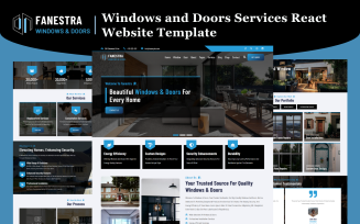 Fanestra - Windows and Doors Services React Website Template