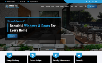 Fanestra - Windows and Doors Services React Website Template