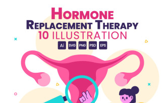 10 Hormone Replacement Therapy Illustration