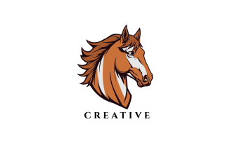 Magnificent horse Logo Template