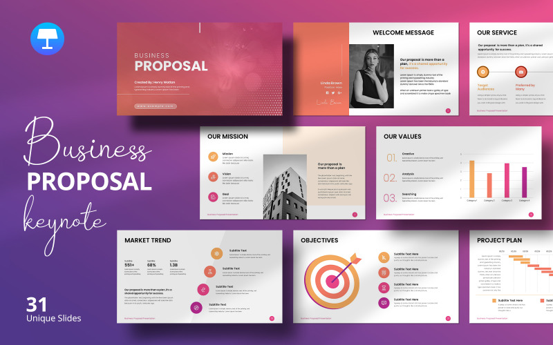 Modern Business Proposal Keynote Template