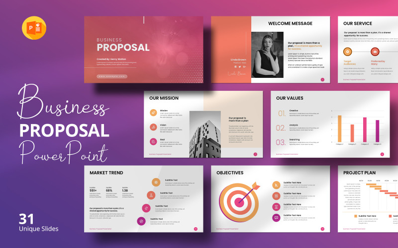 Modern Business Proposal PowerPoint Template