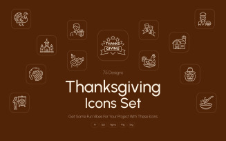 Modern Thanksgiving Icons Collection