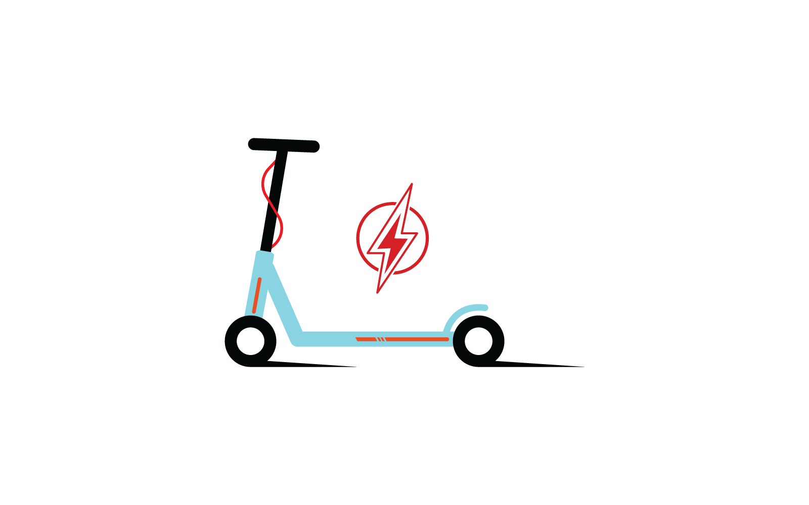 Scooterontwerp vector icoon sjabloon