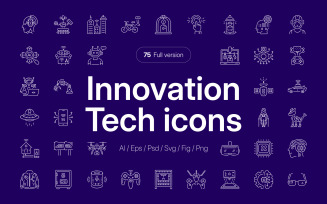 Tech and Innovation Icon Set