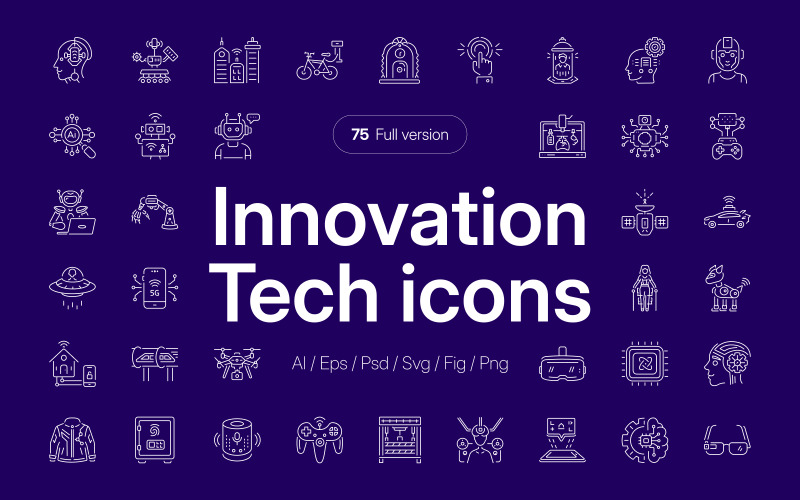 Tech and Innovation Icon Set