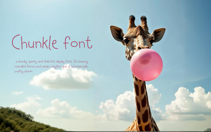 Chunkle-font-Regular-093-25 Font