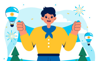 10 Argentina Independence Day Illustration