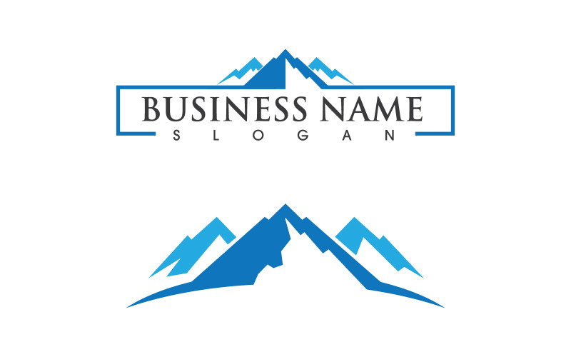 Mountain Hill icon Logo illustration design Template v.14 Logo Template