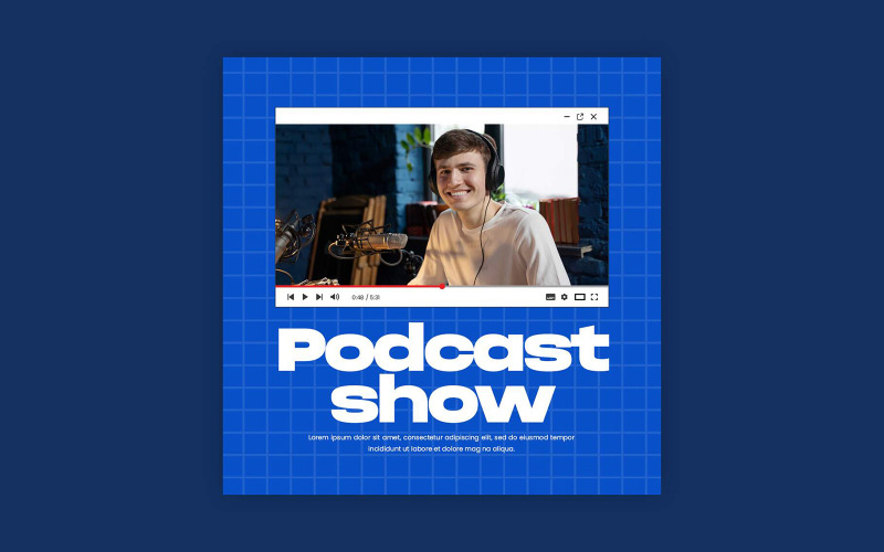 Podcast Social Media Post Design Template