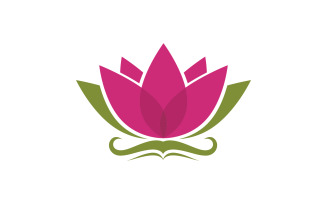 Lotus flower Logo Beauty Salon Cosmetic skincare vector icon design v.109