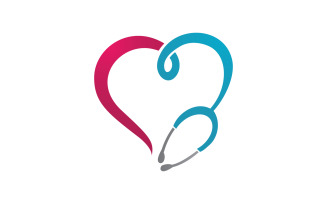 Love care adoption group network and social logo design v.5