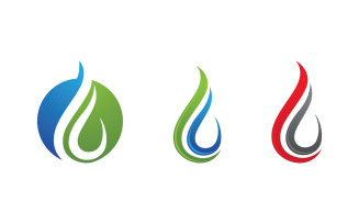 Water drop Plumbing Logo Template vector illustration v.115