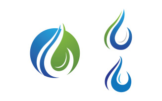 Water drop Plumbing Logo Template vector illustration v.119