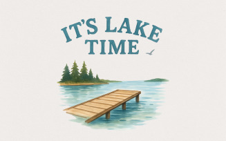 It's Lake Time Coquette Summer PNG, Trendy Summer, Coquette, Lake Vibes, Lake Life, Lake Time,