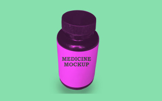 Medicine Mockup PSD Template Design 6