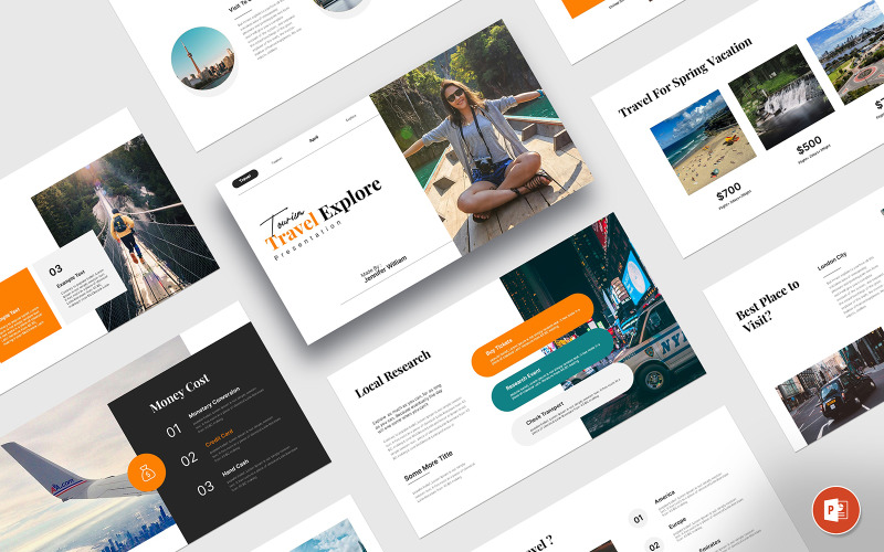 Tourism Travel Explore Presentation PowerPoint Template