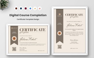 Digital Course Completion Certificate