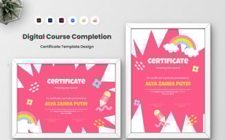 Digital eLearning Completion Certificate