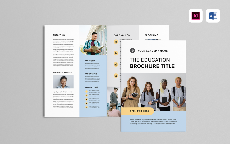 Education Brochure Template Corporate Identity