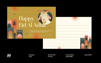 Eid Al-Adha Greeting Card