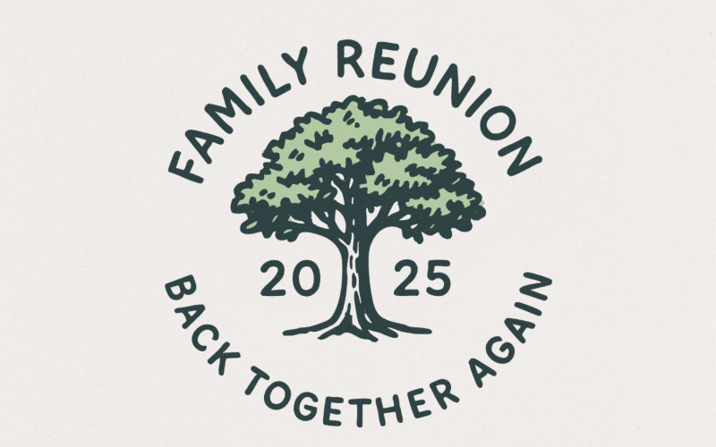 Family Reunion png, Family Gathering PNG, Reunion png, Family Tree png, Family Vacation Illustration