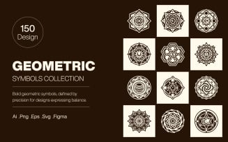 Modern Geometric Symbols Art Set