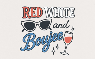 Red White and Baujee PNG, Fourth of July png, Patriotic Sublimation Design, Independence Day