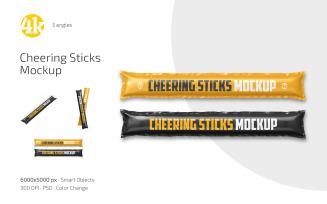 Cheering Sticks Mockup Set
