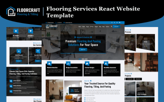 FloorCraft - Flooring Services React Website Template