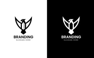 Flying bird logo template-916