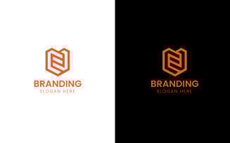 Letter NE business logo-905