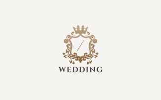 Wedding Crest Luxury Logo