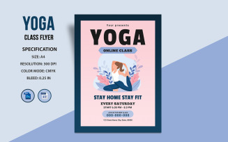 Yoga Flyer Template – Editable, Printable & Modern Design