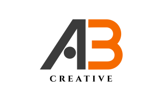 AB Letter Unique Design Logo Template
