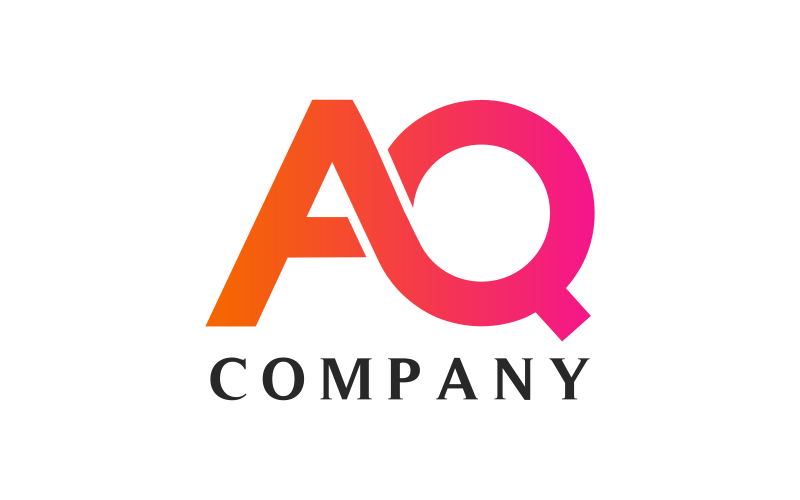 AQ Letter Creative Design Logo Template