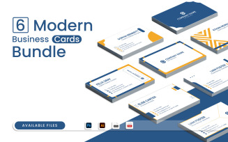 6 Modern Business Card Bundle