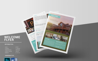 Real Estate Welcome Flyer Template | Editable & Printable Design
