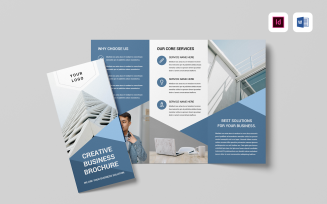 Trifold Brochure | Microsoft Word & Adobe Indesign